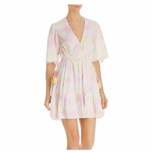 NWT! Saylor Maurie Tie-Dyed Tassel Mini Dress. Size Large.